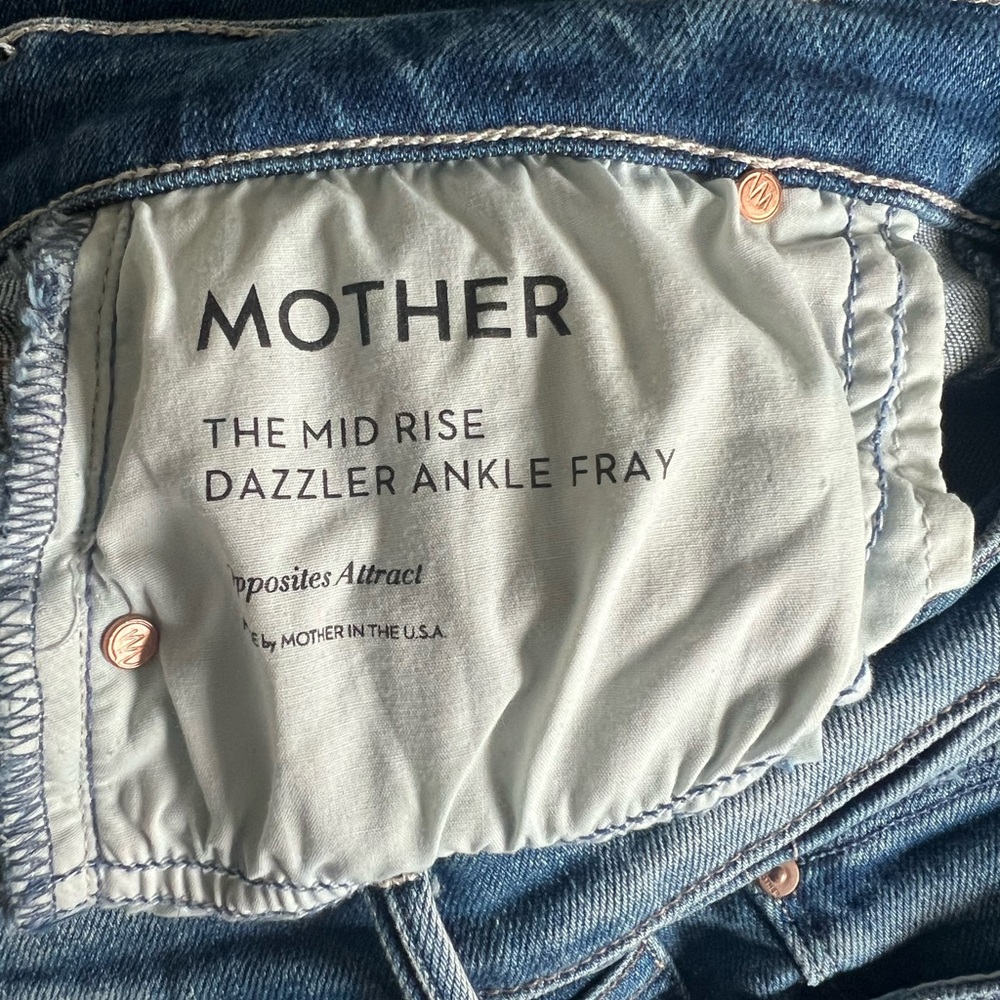 Women’s Mother Mid Wash Blue Jeans - Picture 3 of 4